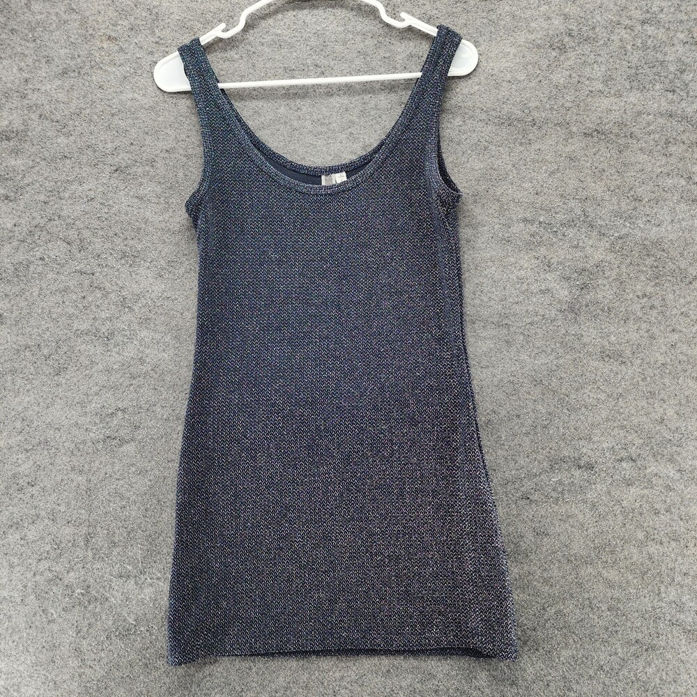 Buckle BKE Dress Womens Large Sleeveless Blue Silver Mini